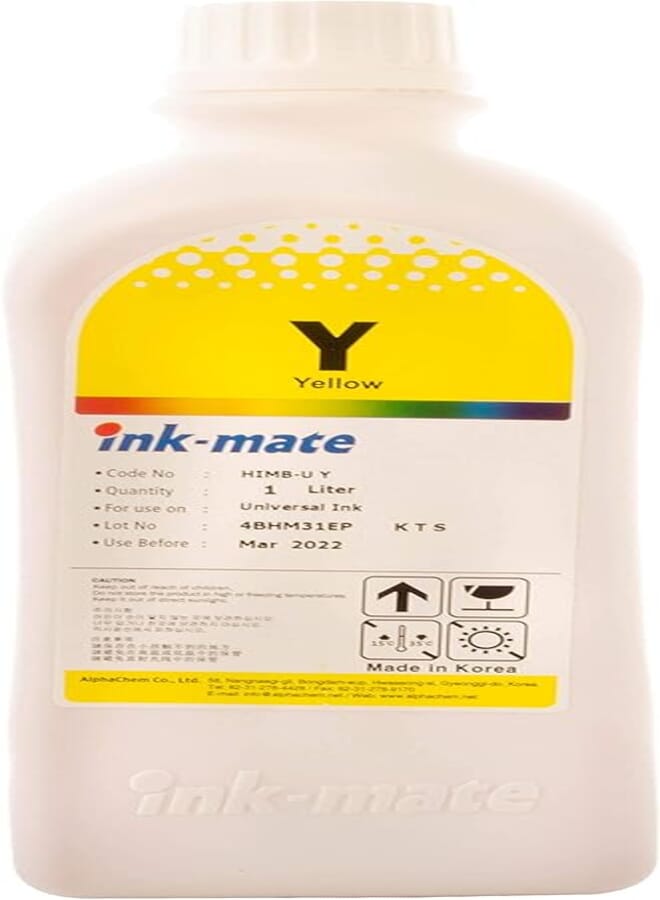 Ink Mate 1 Liter Printer Refill Yellow , 2724588373605